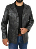 Koza Leathers Men's Real Lambskin Leather Blazer KB158