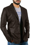 Koza Leathers Men's Real Lambskin Leather Blazer KB045