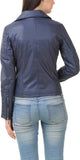 Biker / Motorcycle Jacket - Women Real Lambskin Leather Biker Jacket KW388 - Koza Leathers