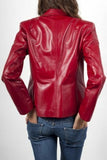 Koza Leathers Women's Real Lambskin Leather Blazer BW042