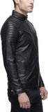Biker Jacket - Men Real Lambskin Motorcycle Leather Biker Jacket KM538 - Koza Leathers