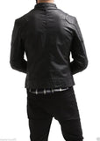 Biker Jacket - Men Real Lambskin Leather Jacket KM012 - Koza Leathers