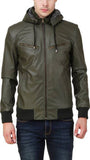 Biker Jacket - Men Real Lambskin Motorcycle Leather Biker Jacket KM543 - Koza Leathers