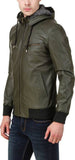 Biker Jacket - Men Real Lambskin Motorcycle Leather Biker Jacket KM543 - Koza Leathers