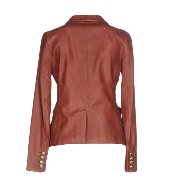 Koza Leathers Women's Real Lambskin Leather Blazer BW092