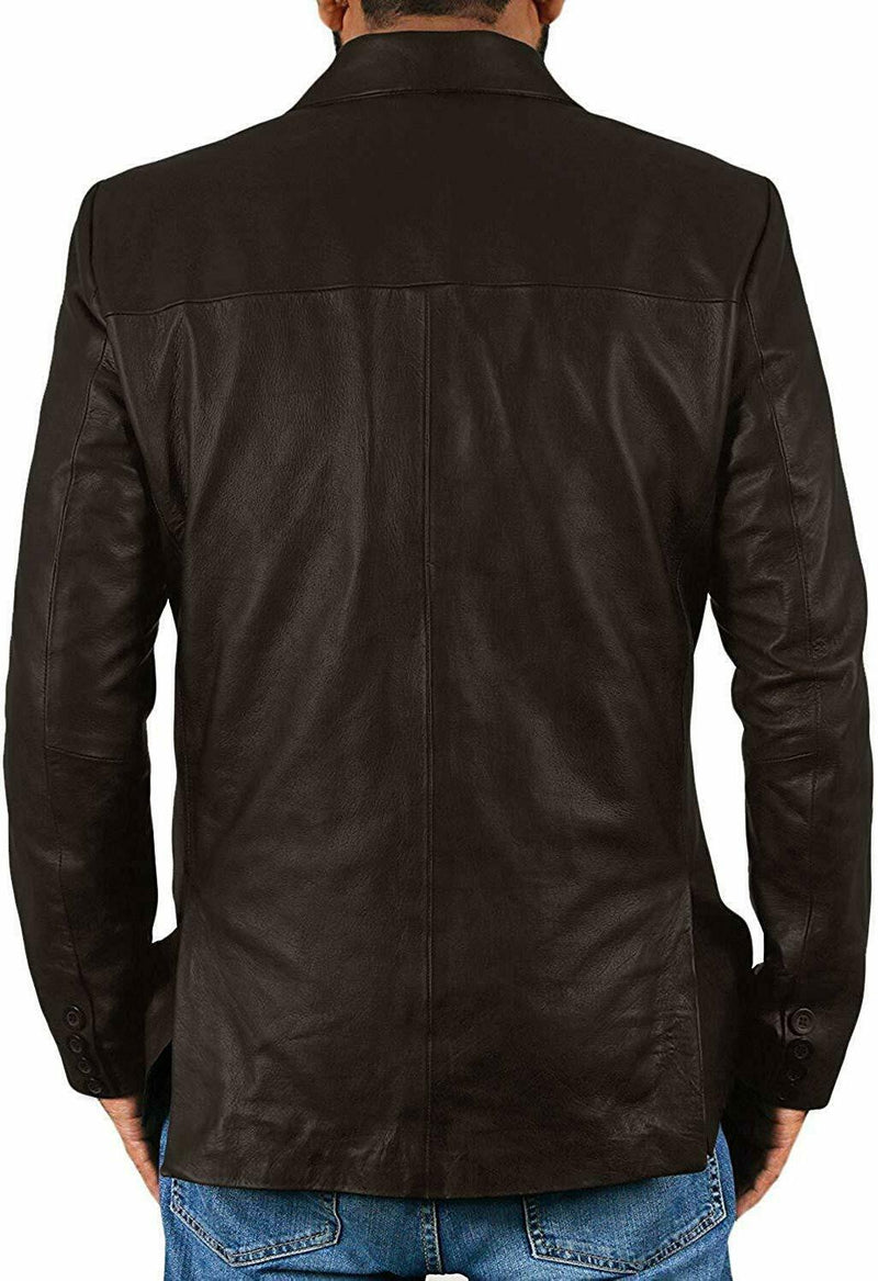 Koza Leathers Men's Real Lambskin Leather Blazer KB045