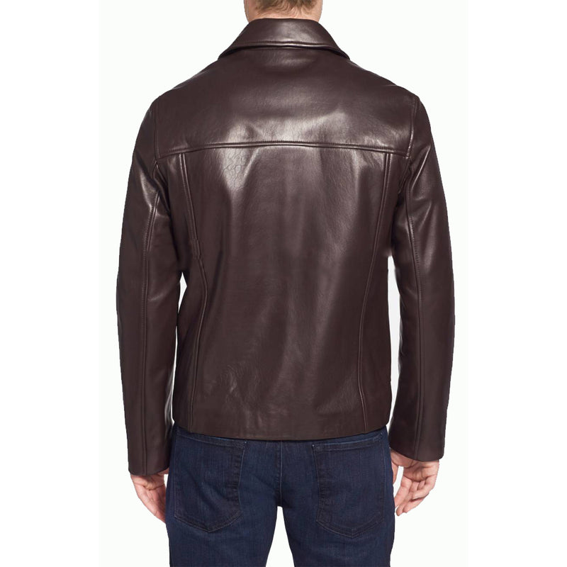 Biker Jacket - Men Real Lambskin Motorcycle Leather Biker Jacket KM322 - Koza Leathers