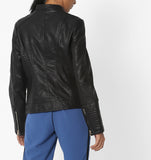 Biker / Motorcycle Jacket - Women Real Lambskin Leather Biker Jacket KW569 - Koza Leathers