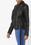 Biker / Motorcycle Jacket - Women Real Lambskin Leather Biker Jacket KW569 - Koza Leathers