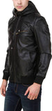 Biker Jacket - Men Real Lambskin Motorcycle Leather Biker Jacket KM544 - Koza Leathers