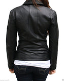 Biker / Motorcycle Jacket - Women Real Lambskin Leather Biker Jacket KW024 - Koza Leathers