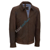 Biker Jacket - Men Real Lambskin Motorcycle Leather Biker Jacket KM159 - Koza Leathers