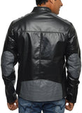 Biker Jacket - Men Real Lambskin Motorcycle Leather Biker Jacket KM556 - Koza Leathers