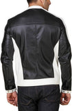 Biker Jacket - Men Real Lambskin Motorcycle Leather Biker Jacket KM558 - Koza Leathers