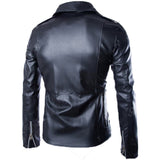 Biker Jacket - Men Real Lambskin Motorcycle Leather Biker Jacket KM559 - Koza Leathers