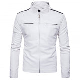 Biker Jacket - Men Real Lambskin Motorcycle Leather Biker Jacket KM563 - Koza Leathers