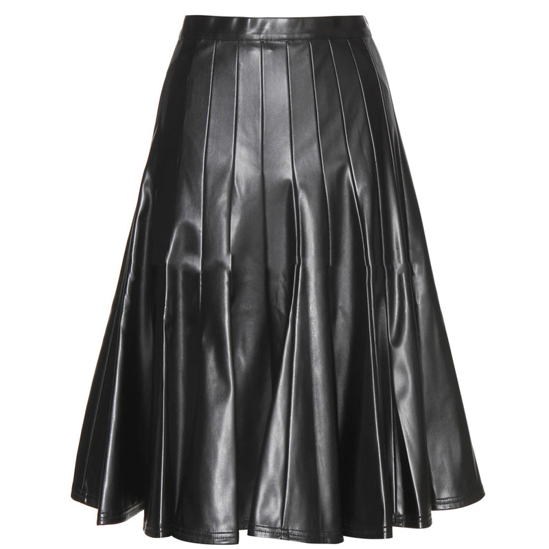 Genuine Leather Mini Skirt | Knee Length Womens Black Leather Skirt ...