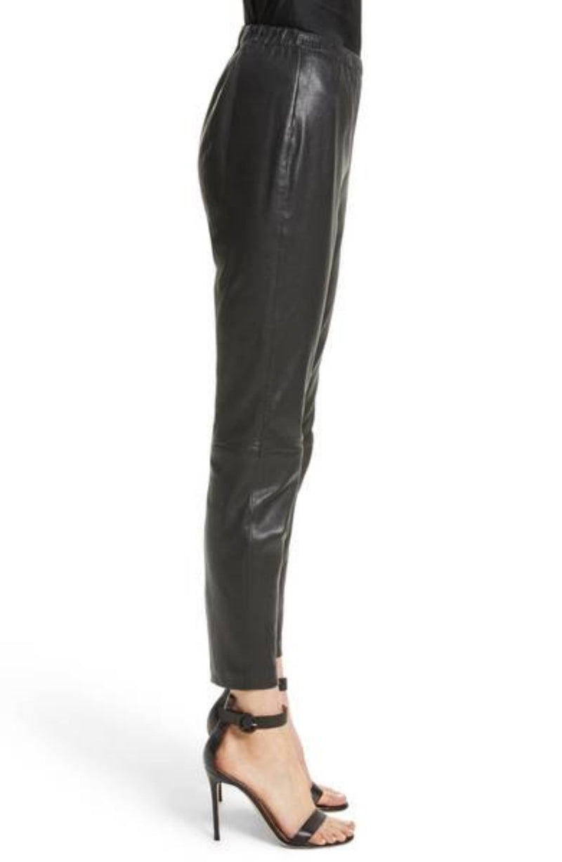Koza Leathers Women's Real Lambskin Leather Capri Pant WP018