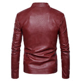 Biker Jacket - Men Real Lambskin Motorcycle Leather Biker Jacket KM565 - Koza Leathers