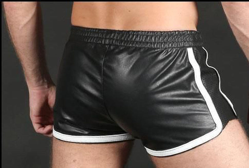 Koza Leathers Men's Real Lambskin Leather Boxer Shorts MS032
