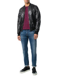 Biker Jacket - Men Real Lambskin Motorcycle Leather Biker Jacket KM372 - Koza Leathers