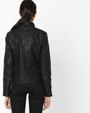 Biker / Motorcycle Jacket - Women Real Lambskin Leather Biker Jacket KW572 - Koza Leathers