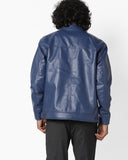 Biker Jacket - Men Real Lambskin Motorcycle Leather Biker Jacket KM616 - Koza Leathers