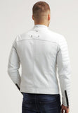 Biker Jacket - Men Real Lambskin Leather Jacket KM058 - Koza Leathers