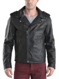 Biker Jacket - Men Real Lambskin Leather Jacket KM065 - Koza Leathers