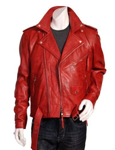 Biker Jacket - Men Real Lambskin Leather Jacket KM032 - Koza Leathers