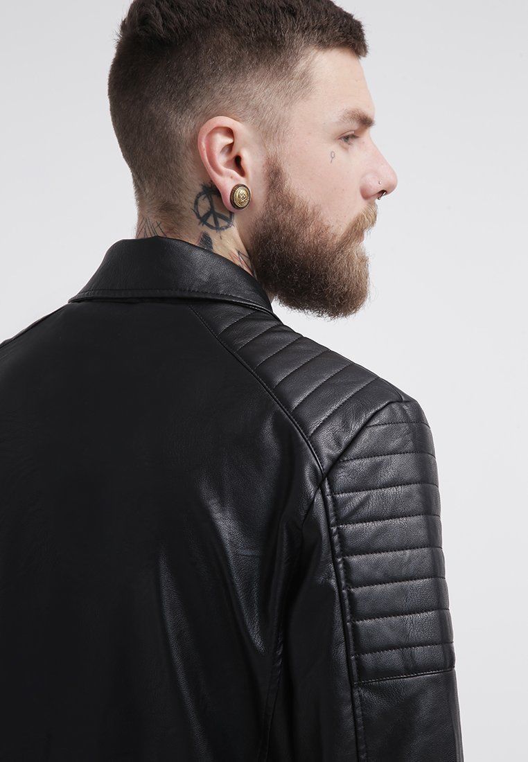 Biker Jacket - Men Real Lambskin Leather Jacket KM067 - Koza Leathers