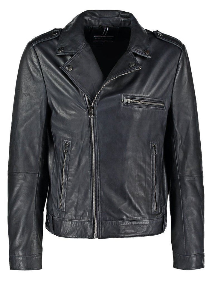 Biker Jacket - Men Real Lambskin Leather Jacket KM068 - Koza Leathers