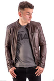 Biker Jacket - Men Real Lambskin Leather Jacket KM071 - Koza Leathers
