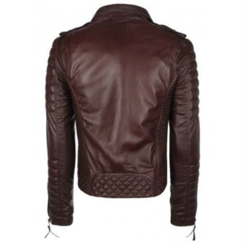 Biker Jacket - Men Real Lambskin Leather Jacket KM044 - Koza Leathers