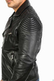 Biker Jacket - Men Real Lambskin Leather Jacket KM073 - Koza Leathers