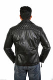 Biker Jacket - Men Real Lambskin Leather Jacket KM073 - Koza Leathers