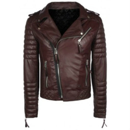 Biker Jacket - Men Real Lambskin Leather Jacket KM044 - Koza Leathers