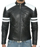 Biker Jacket - Men Real Lambskin Leather Jacket KM075 - Koza Leathers