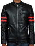 Men Real Lambskin Leather Jacket KM040