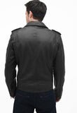 Biker Jacket - Men Real Lambskin Leather Jacket KM077 - Koza Leathers
