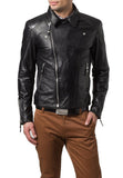 Biker Jacket - Men Real Lambskin Leather Jacket KM083 - Koza Leathers