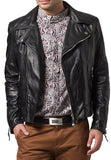 Biker Jacket - Men Real Lambskin Leather Jacket KM083 - Koza Leathers