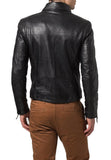 Biker Jacket - Men Real Lambskin Leather Jacket KM083 - Koza Leathers