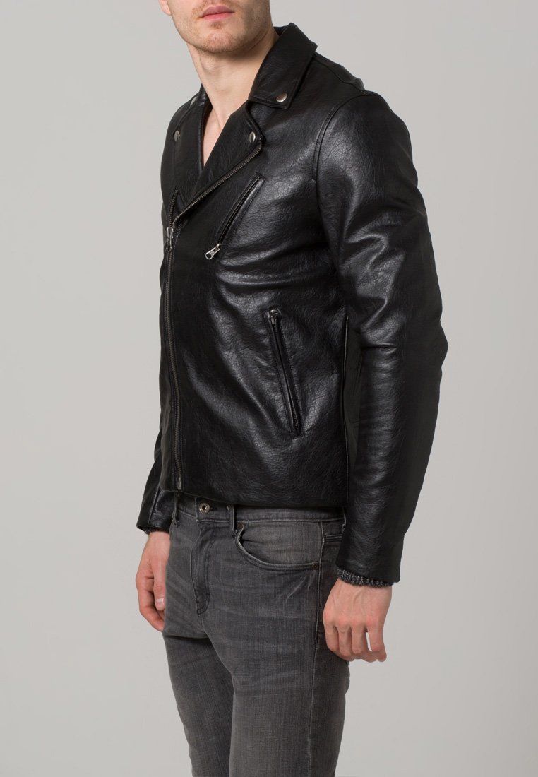 Biker Jacket - Men Real Lambskin Leather Jacket KM085 - Koza Leathers