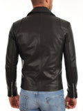 Biker Jacket - Men Real Lambskin Leather Jacket KM087 - Koza Leathers