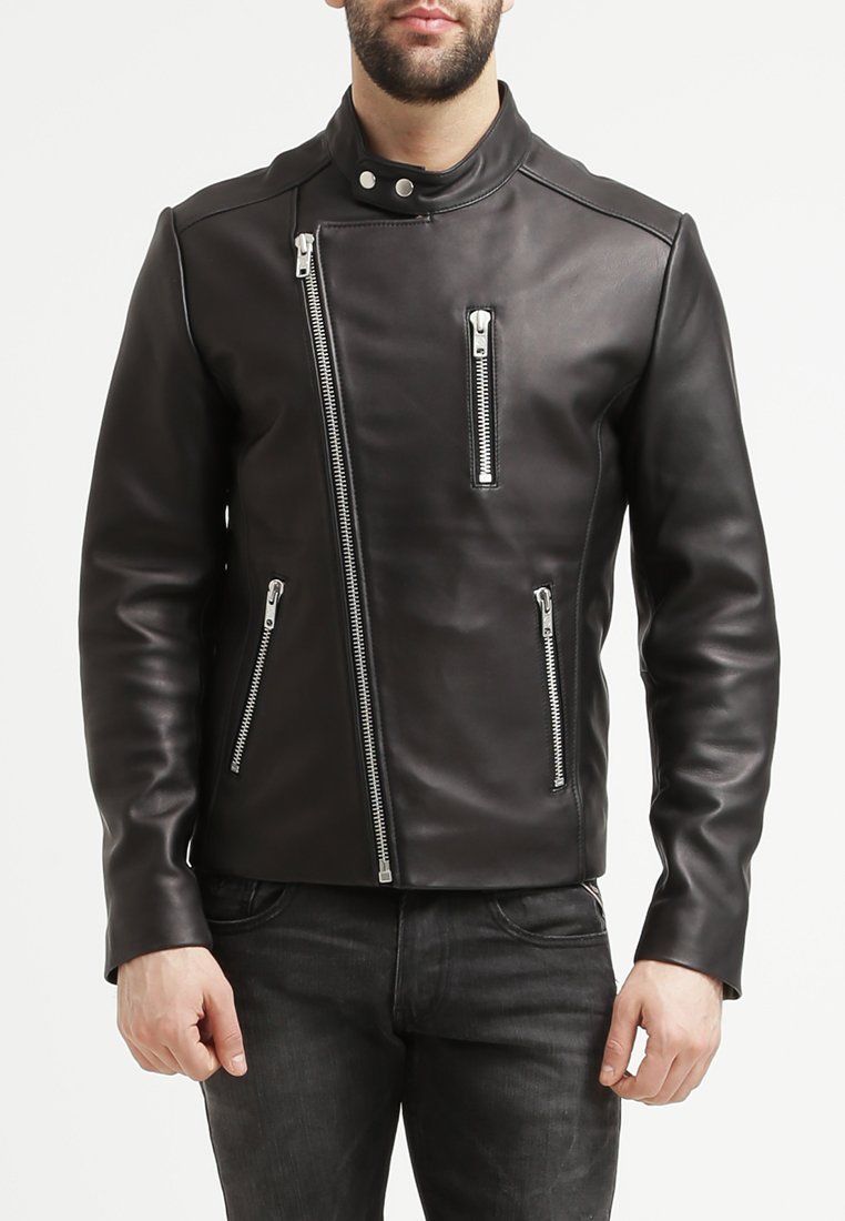 Biker Jacket - Men Real Lambskin Leather Jacket KM089 - Koza Leathers