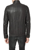 Biker Jacket - Men Real Lambskin Leather Jacket KM092 - Koza Leathers