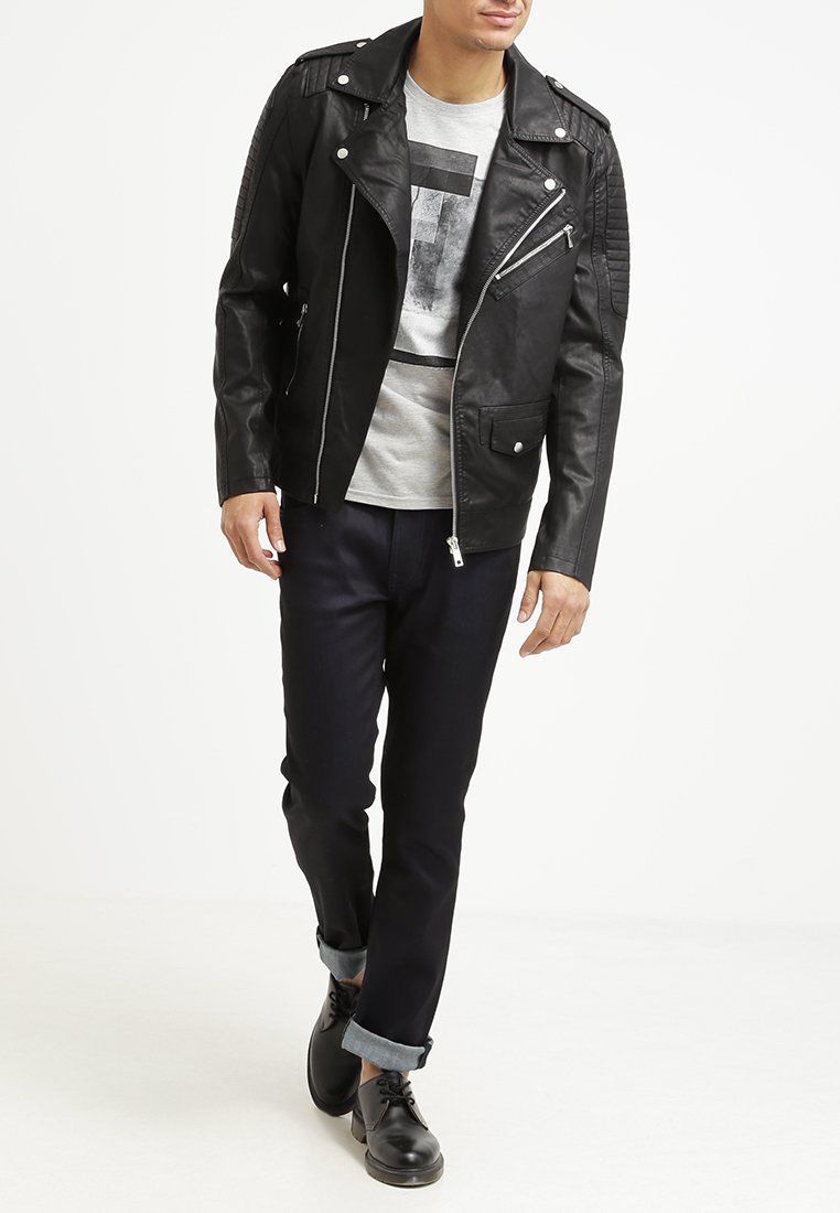 Biker Jacket - Men Real Lambskin Leather Jacket KM095 - Koza Leathers