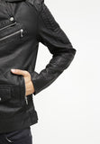 Biker Jacket - Men Real Lambskin Leather Jacket KM095 - Koza Leathers