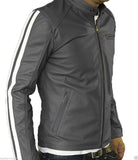 Men Real Lambskin Leather Jacket KM050